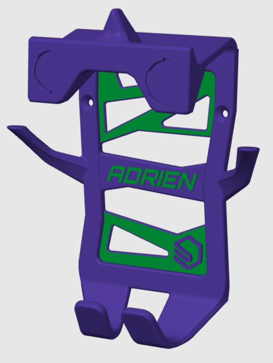 BikeStand PERSO - Support mural personnalisable pour équipement vélo