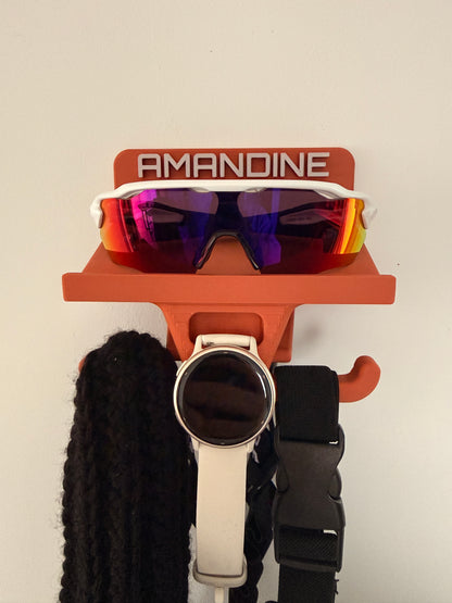 RunningStand PERSO - Support mural personnalisable pour équipement de running